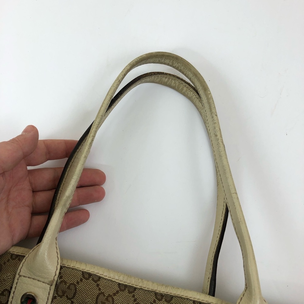 Gucci Beige and Brown GG Pattern Tote - Picture 13 of 15